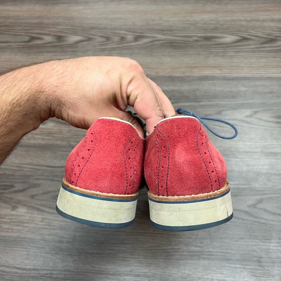 Johnston & Murphy Red Suede Wingtips 9 M